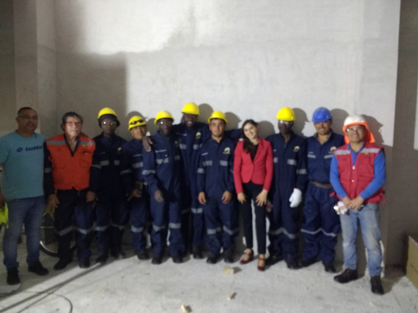 El equipo de Alquinta Obras Civiles en obra