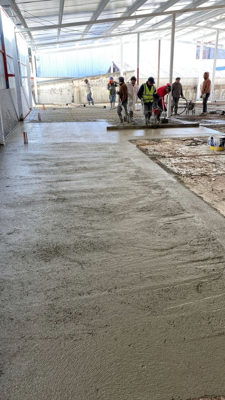 Radier terminado